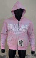 Pink “Fear Society” Zip Up